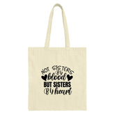 Not Sisters By Blood Tote, Sister By Heart Bag, Best Friend Gift, Friendship Tote Bag, Soul Sister Handbag, Gift For Sister, Tote Bag - Tawshia